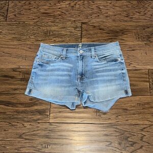 7 For All Mankind Cuffed Shorts Size 27
